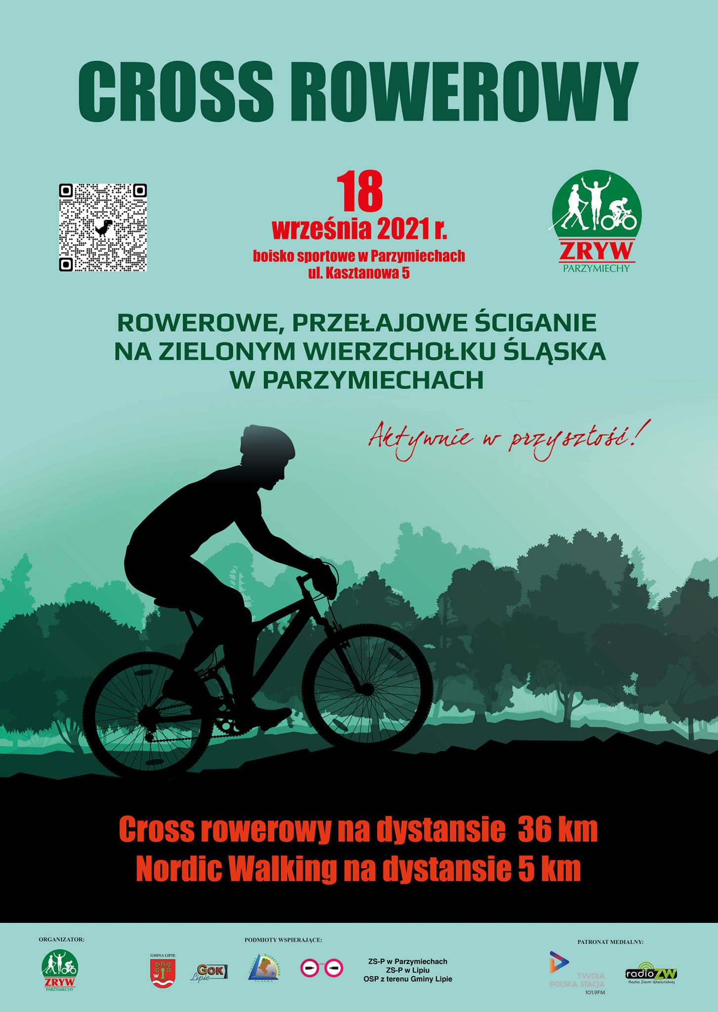 Przełajowe Ściganie Na Zielonym Wierzchołku Śląska w Parzymiechach (cross rowerowy)