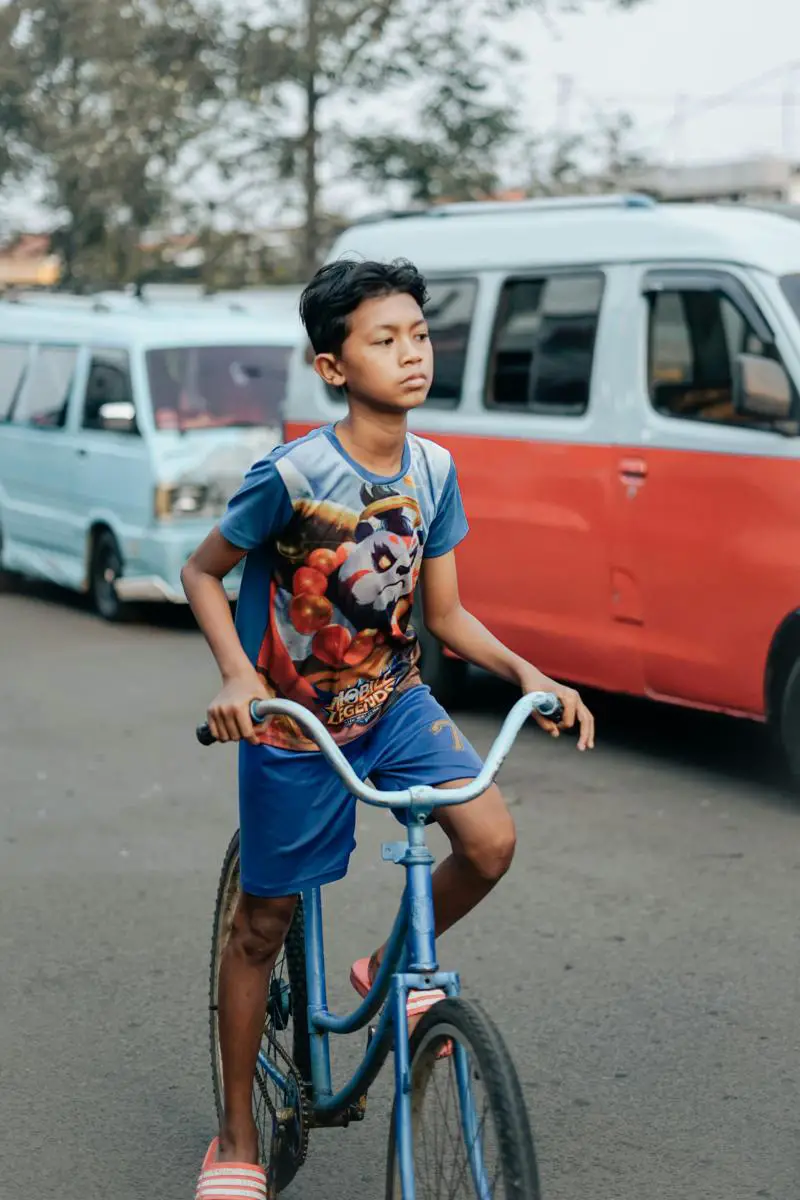 Child biking 